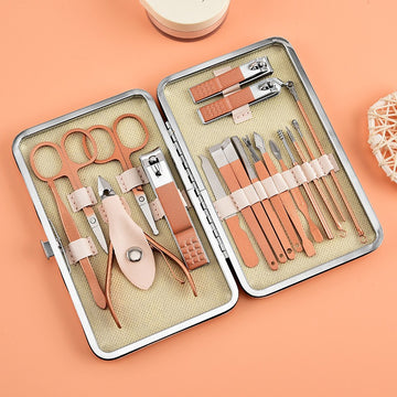 18-Piece Stainless Steel Nail Clipper Set